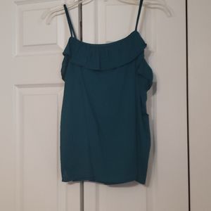 Ruffle embellished tank